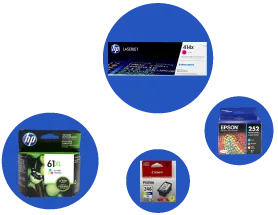 Different type of cartridges and Toner