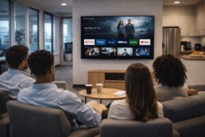 digital streaming smart TV office environment